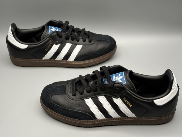 訳あり品 ADIDAS ORIGINALS アディダス オリジナルス スニーカー サンバ OG 23.5cm ブラック×ホワイト ユニセックス (ad731)