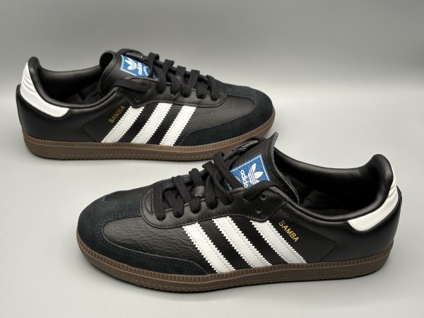 訳あり品 ADIDAS ORIGINALS アディダス オリジナルス スニーカー サンバ OG 23.5cm ブラック×ホワイト ユニセックス (ad735)