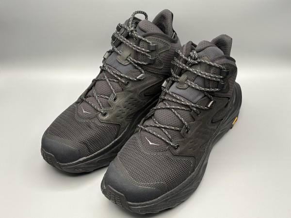 訳あり品 HOKA ホカ ハイキングシューズ アナカパ 2 ミッド GTX 27.0cm US9.0 ブラック×ブラック メンズ (ho015)