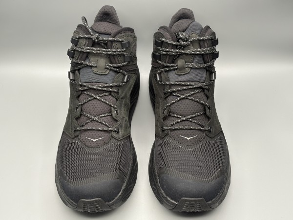 訳あり品 HOKA ホカ ハイキングシューズ アナカパ 2 ミッド GTX 27.0cm US9.0 ブラック×ブラック メンズ (ho015)