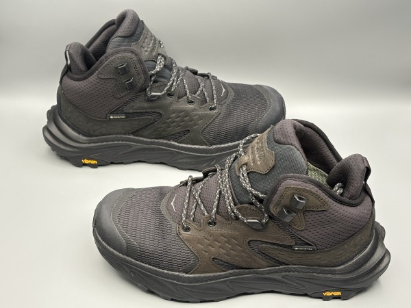 訳あり品 HOKA ホカ ハイキングシューズ アナカパ 2 ミッド GTX 25.5cm US7.5 ブラック×ブラック メンズ (ho017)