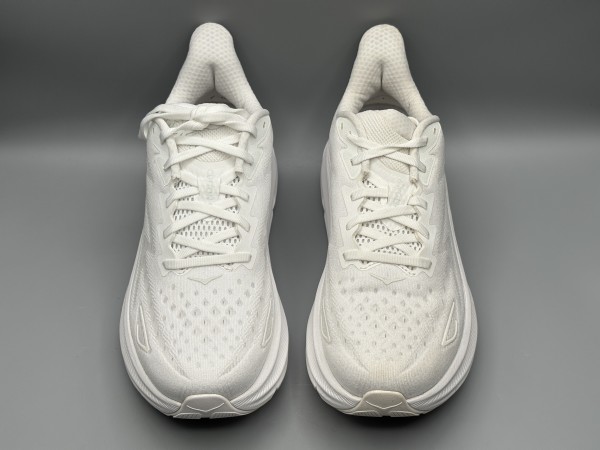 訳あり品 HOKA ホカ ランニングシューズ クリフトン 9 27.0cm US9.0 ホワイト×ホワイト メンズ (ho021)