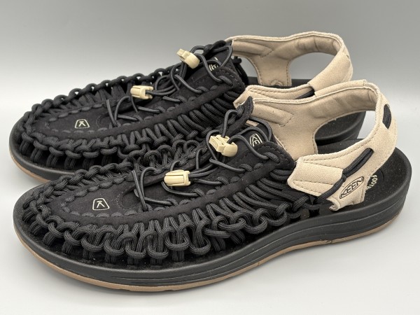 訳あり品 キーン ユニーク 25.0cm US7.0 ブラック×プラザトープ 1027437 男性用 KEEN 並行輸入品 (ke179)