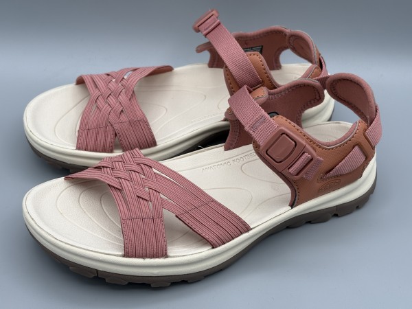 訳あり品 キーン テラドラ 2 ストラップ オープン トゥ 23.5cm US6.5 レッドウッド×フェザント 1024879 女性用 KEEN 並行輸入品 (ke181)