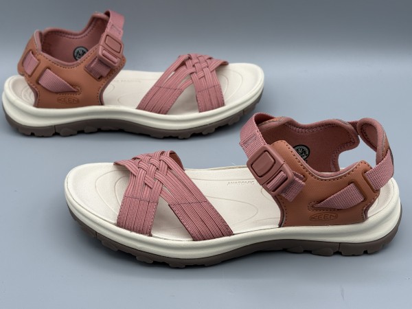訳あり品 キーン テラドラ 2 ストラップ オープン トゥ 23.5cm US6.5 レッドウッド×フェザント 1024879 女性用 KEEN 並行輸入品 (ke181)