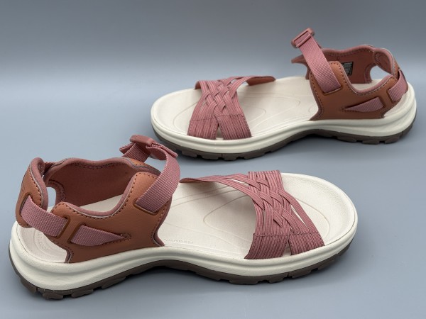 訳あり品 キーン テラドラ 2 ストラップ オープン トゥ 23.5cm US6.5 レッドウッド×フェザント 1024879 女性用 KEEN 並行輸入品 (ke181)