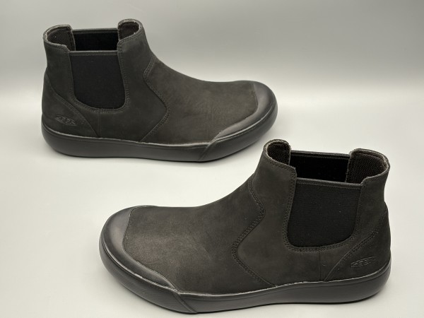訳あり品 KEEN キーン ブーツ エレナ チェルシー 24.0cm US7.0 トリプルブラック×ブラック レディース (ke193)