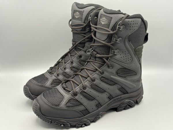 訳あり品 MERRELL メレル ブーツ モアブ 3 タクティカル 8 ジップ ウォータープルーフ 27.0cm US9.0 ブラック J003907 メンズ (mr015)