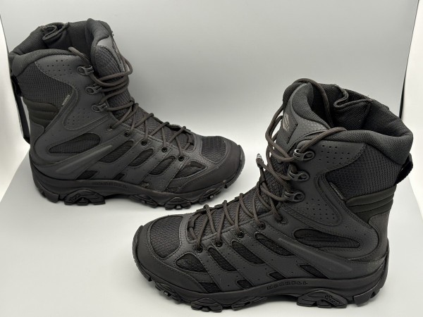訳あり品 MERRELL メレル ブーツ モアブ 3 タクティカル 8 ジップ ウォータープルーフ 27.0cm US9.0 ブラック J003907 メンズ (mr015)