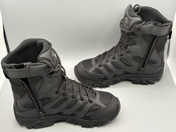 訳あり品 MERRELL メレル ブーツ モアブ 3 タクティカル 8 ジップ ウォータープルーフ 27.0cm US9.0 ブラック J003907 メンズ (mr015)