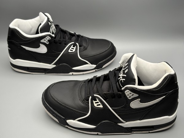 訳あり品 NIKE ナイキ スニーカー エア フライト 89 26.5cm ブラック×ホワイト メンズ (ni124)