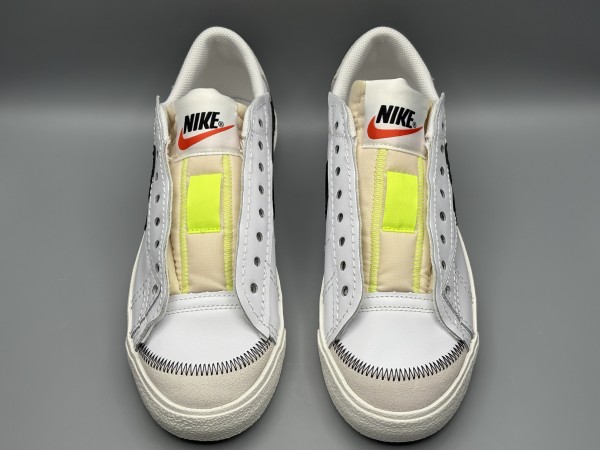 訳あり品 NIKE ナイキ スニーカー ブレーザー ロー 77 ジャンボ 27.5cm ホワイト×ブラック メンズ (ni128)