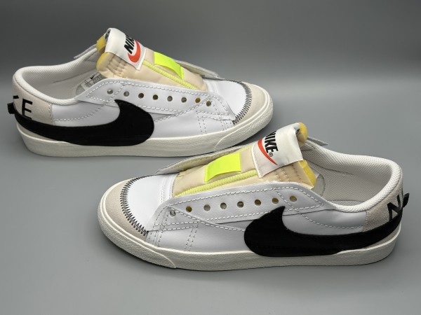 訳あり品 NIKE ナイキ スニーカー ブレーザー ロー 77 ジャンボ 27.5cm ホワイト×ブラック メンズ (ni128)