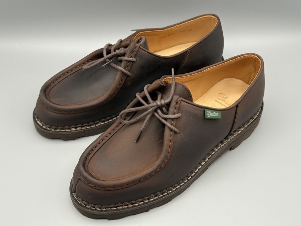 訳あり品 PARABOOT パラブーツ チロリアンシューズ ミカエル 25.5cm 41 グリンゴ 715607 メンズ (pb004)