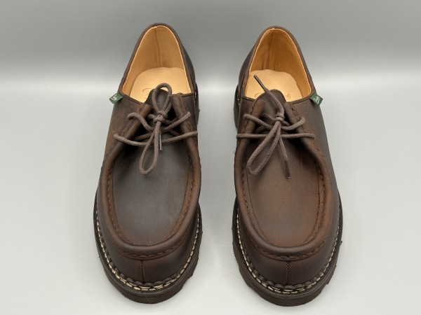 訳あり品 PARABOOT パラブーツ チロリアンシューズ ミカエル 25.5cm 41 グリンゴ 715607 メンズ (pb004)