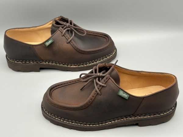 訳あり品 PARABOOT パラブーツ チロリアンシューズ ミカエル 25.5cm 41 グリンゴ 715607 メンズ (pb004)