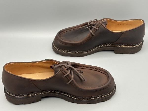 訳あり品 PARABOOT パラブーツ チロリアンシューズ ミカエル 25.5cm 41 グリンゴ 715607 メンズ (pb004)