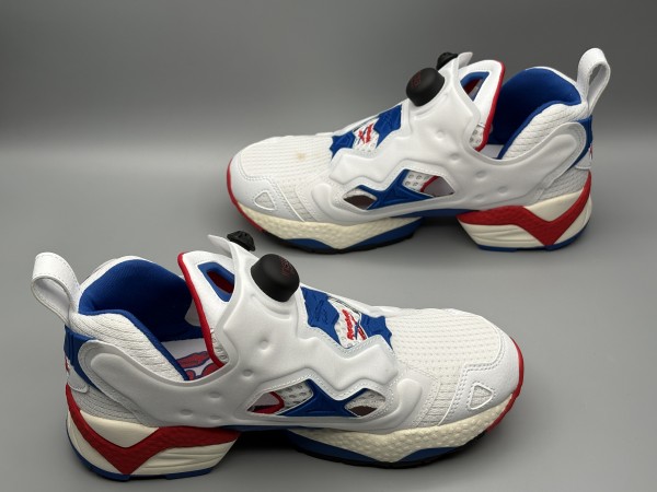 訳あり品 REEBOK リーボック スニーカー インスタポンプフューリー 95 23.5cm US5.0 フットウェアホワイト×レッド メンズ レディース (re018)