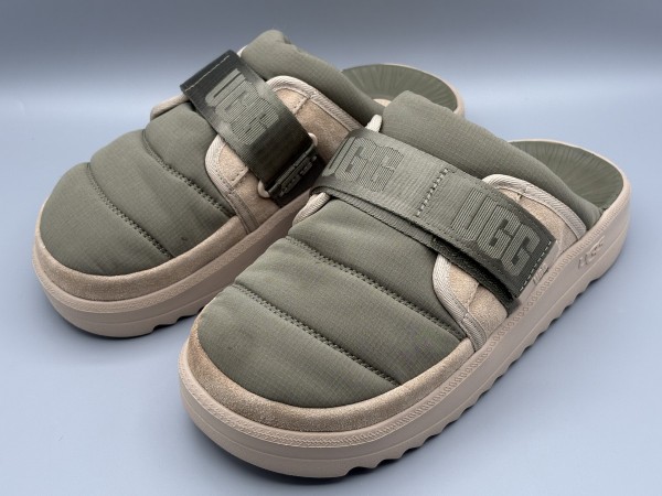 訳あり品 UGG アグ マクサー ストラップスライド 27.0cm US9.0 モスグリーン 1137971 男性用 MAXXER STRAP SLIDE (ug1445)