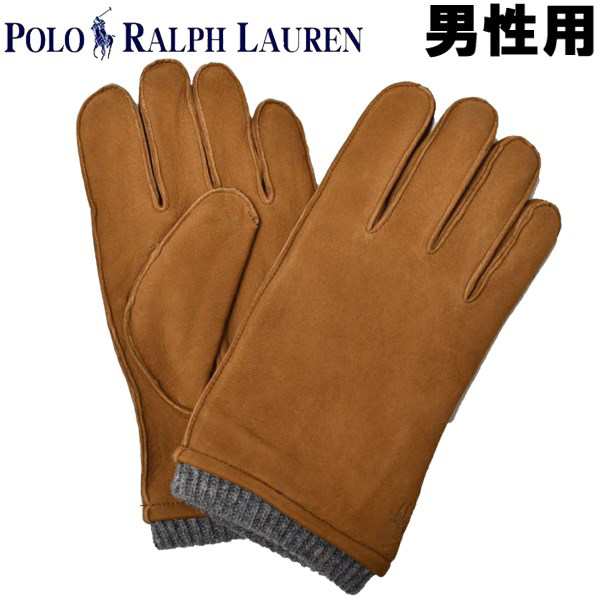 ポロ ラルフローレン 手袋 メンズ レザー グローブ ニット カフ POLO RALPH LAUREN LEATHER GLOVE KNIT CUFF 男性用 PG0121()