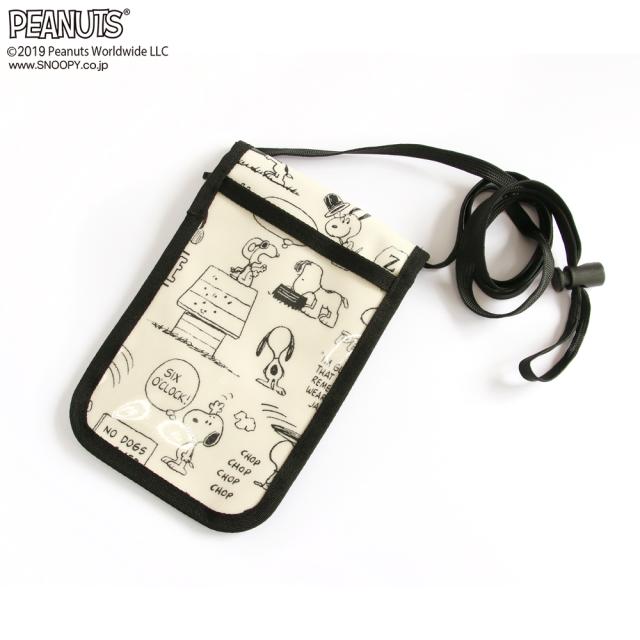 日本製 Snoopy スヌーピー ネックホルダー ドッグハウス柄 パスポートケース セキュリティーケース 首下げ 貴重品入れ トラベルポーチ スの通販はau Pay マーケット かばんのホームデコ