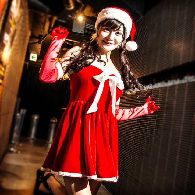 クリスマス 仮装 イベント X Mas Cosplay クリスマスコスプレ ホワイトリボン サンタドレス3点セット ドレスワンピース 帽子 ロンググの通販はau Pay マーケット Silver Bullet シルバーバレット