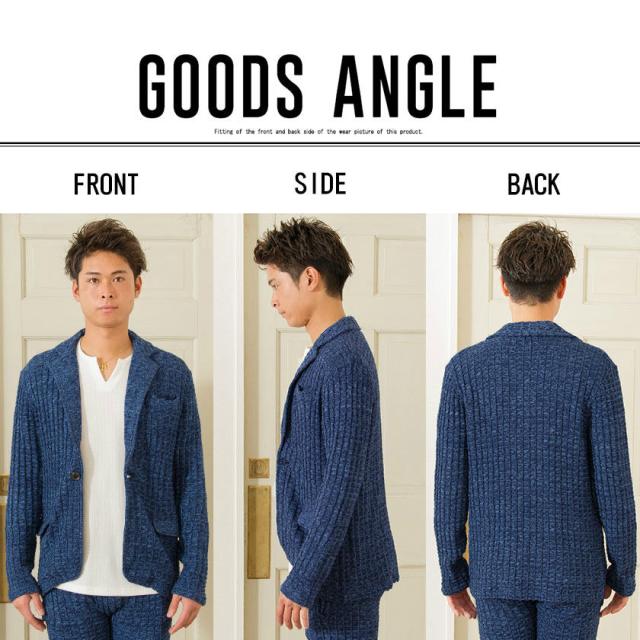 テーラードジャケット メンズ Cavaria キャバリア ローゲージニットテーラードジャケット 即日発送 サマーニット 綿ニット 羽織り コットの通販はau Pay マーケット Silver Bullet シルバーバレット