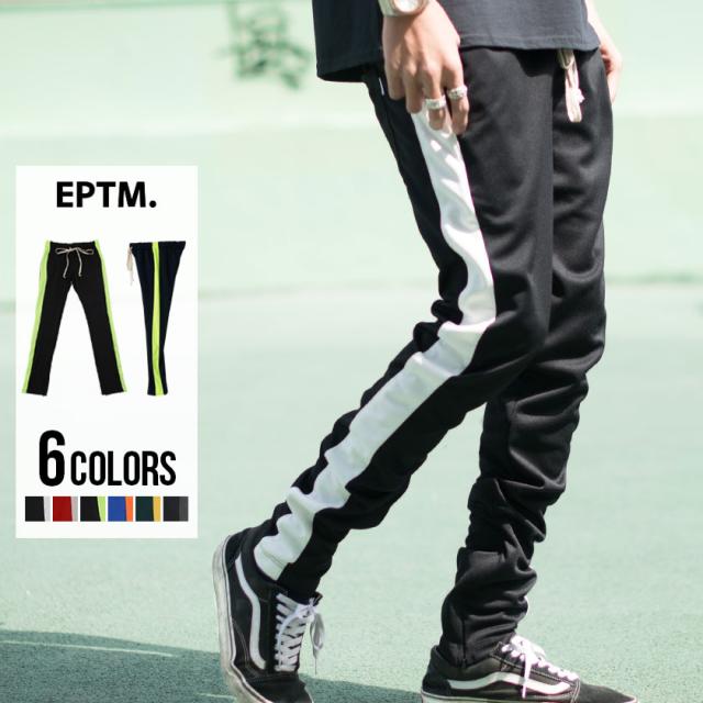 ジャージパンツ メンズ Eptm エピトミ Track Pants 即日発送 細身 タイト サイドジップ ジョガーパンツ ブラック レッド グリーン ブルの通販はau Pay マーケット Silver Bullet シルバーバレット