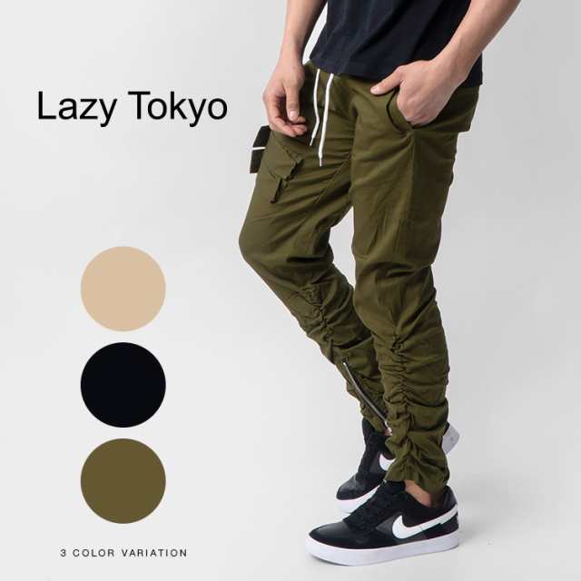 1455円 【SALE／102%OFF】 パンツ カーゴパンツ Lazy Tokyo カーゴジョガーパンツ