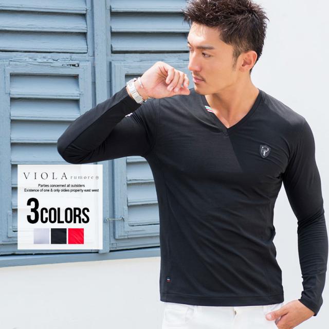 セール Sale 30 Off Tシャツ メンズ 長袖 Viola ヴィオラ バックメタリックプリントvネック長袖ストレッチtシャツ 即日発送 トップス イの通販はau Pay マーケット Silver Bullet シルバーバレット