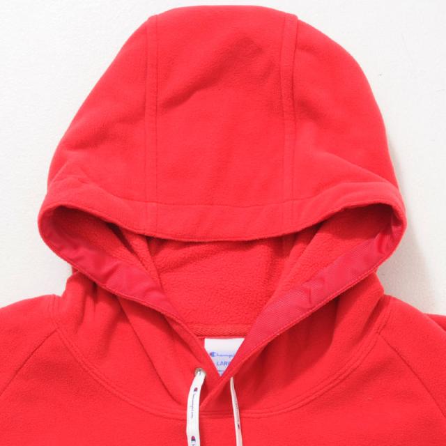 パーカー メンズ 長袖 Champion チャンピオン フロントロゴ刺繍フリース長袖プルオーバーパーカー 即日発送 トップス スウェット フーディー 裏ボア ブランド ホワイト ブラック レッド 白 黒 M L 秋 冬 [C3-N611]_7