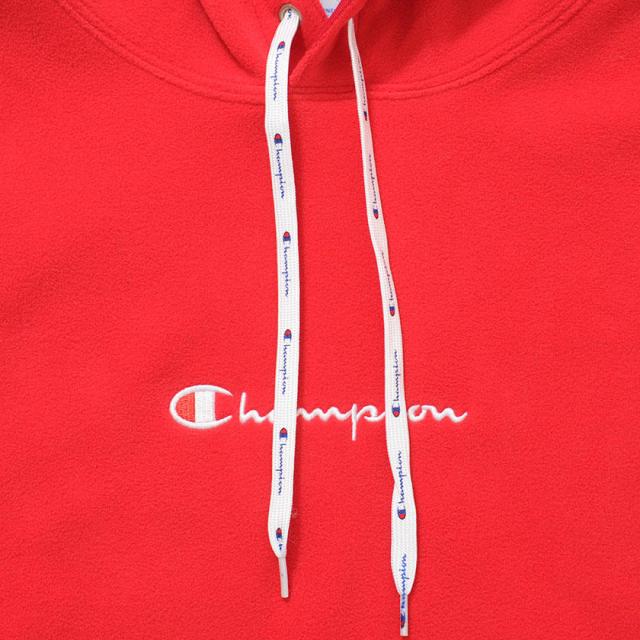 パーカー メンズ 長袖 Champion チャンピオン フロントロゴ刺繍フリース長袖プルオーバーパーカー 即日発送 トップス スウェット フーディー 裏ボア ブランド ホワイト ブラック レッド 白 黒 M L 秋 冬 [C3-N611]_9