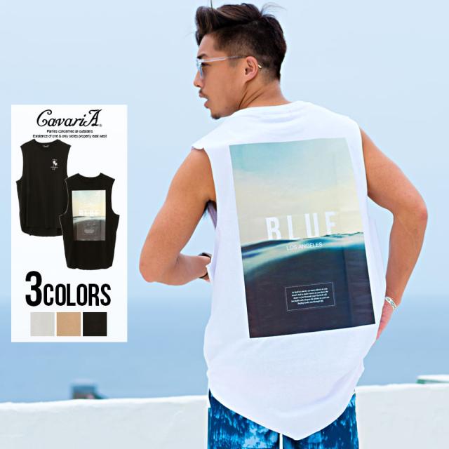 Tシャツ メンズ ノースリーブ Cavaria キャバリア バックフォトプリントノースリーブtシャツ 即日発送 トップス インナー タンクトップ の通販はau Pay マーケット Silver Bullet シルバーバレット