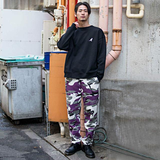 借りている 下線 パントリー 紫 ワイド パンツ メンズ Arutasu Jp