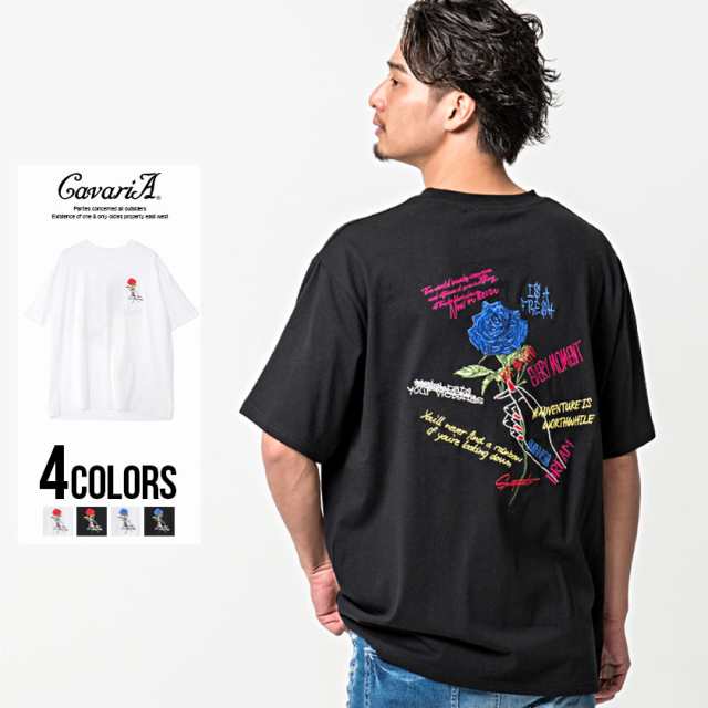 セール Sale 25 Off Tシャツ メンズ 半袖 Cavaria キャバリア バラ刺繍入りビッグシルエットtシャツ 即日発送 トップス インナー カットの通販はau Pay マーケット Silver Bullet シルバーバレット