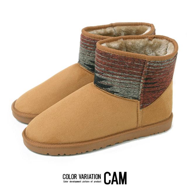 Big Saleクーポン利用可能 ムートンブーツ メンズ Sb Select シルバーバレットセレクト ネイティブ柄フェイクムートンブーツ 即日発送の通販はau Pay マーケット Silver Bullet シルバーバレット