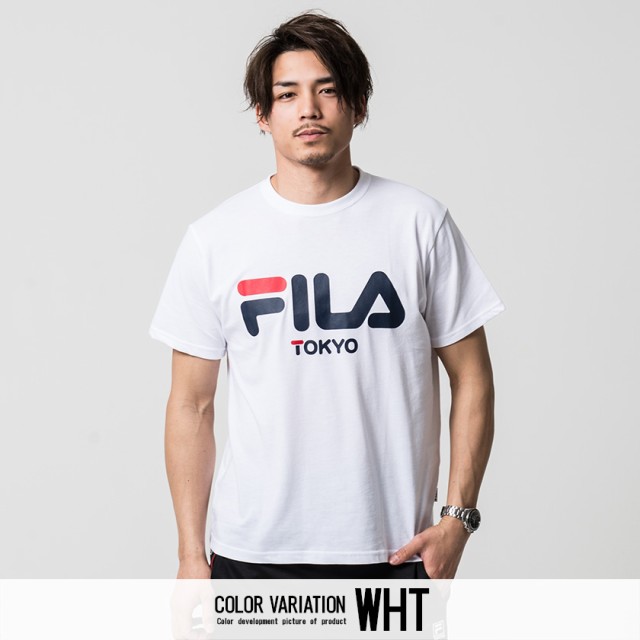 Tシャツ メンズ 半袖 Fila フィラ プリントtシャツ 即日発送 トップス インナー カットソー プリント ロゴ ユニセックス レディース ブラの通販はau Pay マーケット Silver Bullet シルバーバレット