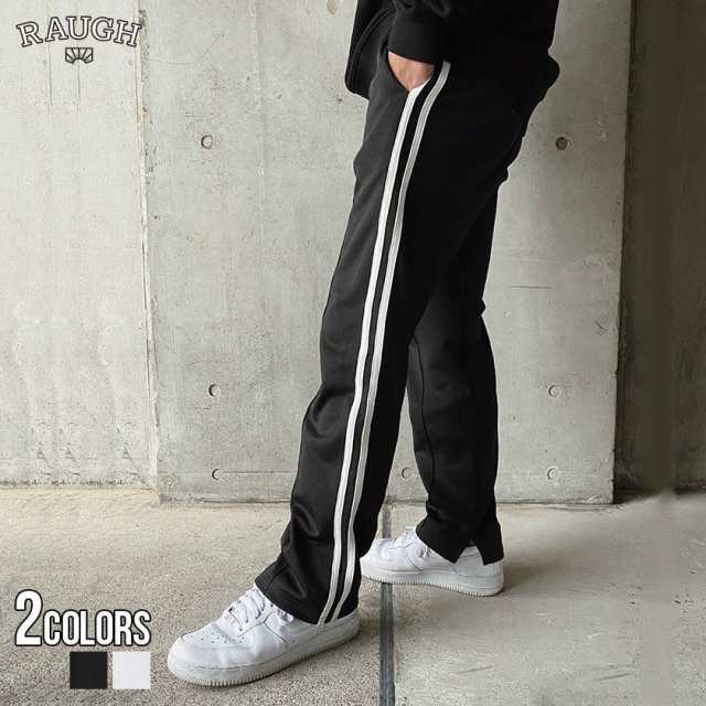 10 Offクーポン配布 ジャージパンツ メンズ Raugh ラフ Double Line Pants 即日発送 ボトムス イージーパンツ サイドライン ストレーの通販はau Pay マーケット Silver Bullet シルバーバレット