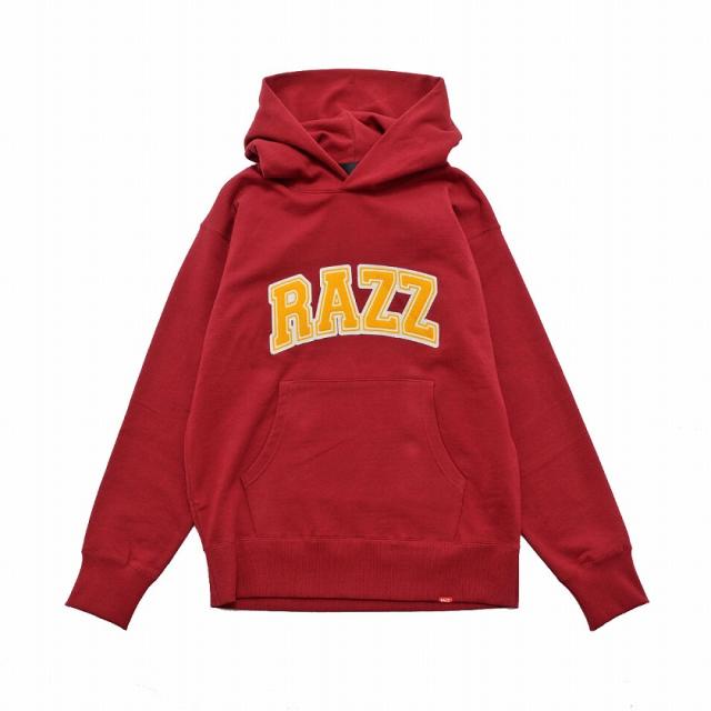 パーカー メンズ 長袖 RAZZIS ラズ Pigment patch hoodie 即日発送