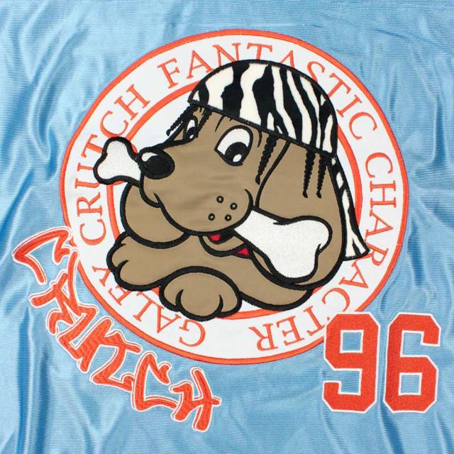 GALFY ガルフィー Tシャツ メンズ レディース 長袖 七分袖 7分袖 ブランド おしゃれ 大きいサイズ トップス カットソー Vネック ホッケーシャツ ジャージ 犬 アップリケ 刺繍 ロゴ オーバーサイズ ゆったり ユニセックス 男女兼用 ペア 黒 服 春 20代 30代 40代 [151007]_9
