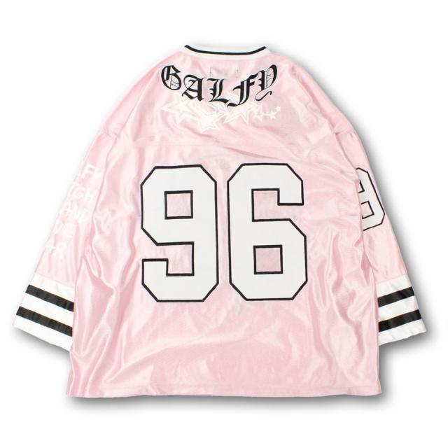 GALFY ガルフィー Tシャツ メンズ レディース 長袖 七分袖 7分袖 ブランド おしゃれ 大きいサイズ トップス カットソー Vネック ホッケーシャツ ジャージ 犬 アップリケ 刺繍 ロゴ オーバーサイズ ゆったり ユニセックス 男女兼用 ペア 黒 服 春 20代 30代 40代 [151007]_16
