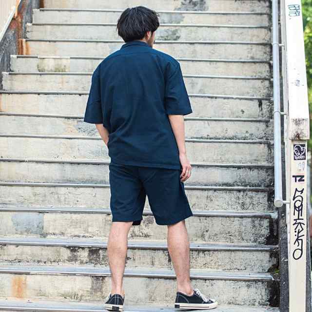 セットアップ 上下セット メンズ ブランド おしゃれ 大人 半袖シャツ ハーフパンツ オープンカラー 短パン ショートパンツ パナマ 軽量 ｜au  PAY マーケット