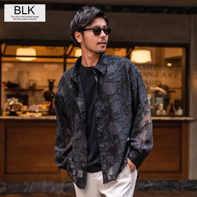 花柄シャツ メンズ 長袖 カジュアルシャツ アロハシャツ 長袖シャツ