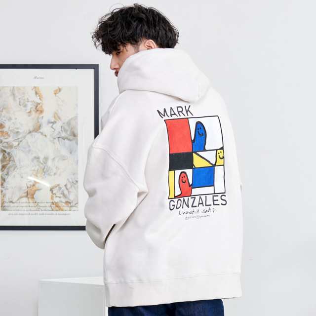 MARK GONZALES マークゴンザレス パーカー メンズ スウェット スエット 大きいサイズ 服 裏起毛 カジュアル 大人 ブラック ホワイト  グレー ブルー 白 青 ユニセックス 父の日 春 夏 春服 夏服 ストリートメンズファッション 即日発送 [2H7-13341]の通販はau PAY  ...