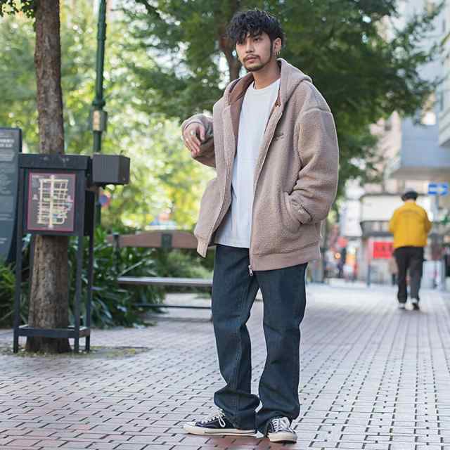 MARK GONZALES マークゴンザレス ボア パーカー ボアパーカー アウター ...