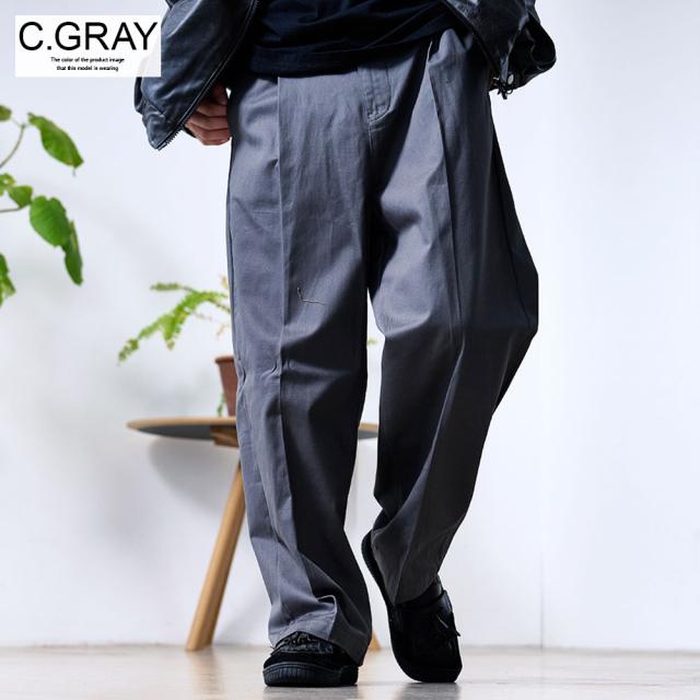 ワイドパンツ メンズ ボトムス チノパン チノパンツ ワーク 太め
