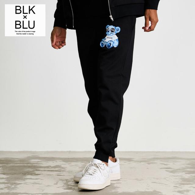 スウェットパンツ メンズ リブパンツ ジョガーパンツ セットアップ可 ブランド おしゃれ ボトムス ベア クマ アップリケ 刺繍 細身 ゴルフ スポーツ ルームウェア RUMSODA 大人 20代 30代 40代 50代 ちょいワル ユニセックス 男性 男 服 秋 冬 秋冬 ファッション[3492-63b]_6