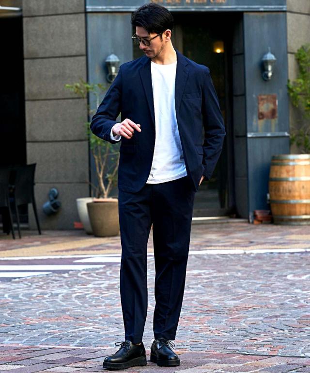 セットアップ メンズ 格好のいい 上下仕かける 2点仕かける 通気はだ寒さ 当たること冷感 冷やりとした ひんやり 冷やりとした 伸ばすこと 伸縮 洗い濯ぎ機可 イージーケア テーラードジャケット テーパードパンツ 事務所心地よい 商行為 成年者 20代 30代 40代 50代 成人男性 服 春 夏 春夏 [36351-36352]