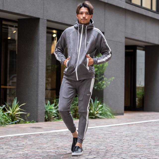 ジョガーパンツ メンズ ブランド おしゃれ セットアップ可 ゴルフ ゴルフウェア スウェット スエット ウエストゴム サイドライン ロゴ プリント 細身 スリム タイト ジム トレーニング スポーツ 部屋着 服 秋 冬 20代 30代 40代 ファッション 即日発送 [45449] ジョガーパンツ メンズ ブランド おしゃれ セットアップ可 ゴルフ