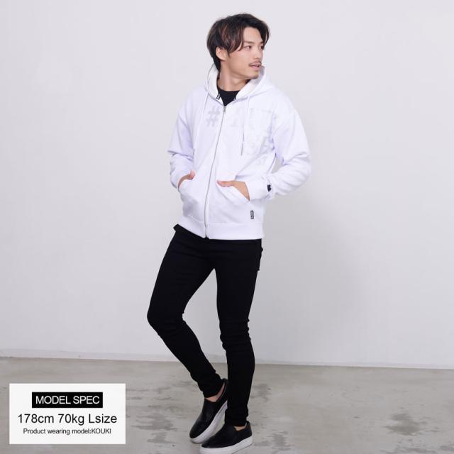 パーカー メンズ 長袖 トップス おしゃれ ブランド 大人 ジップ